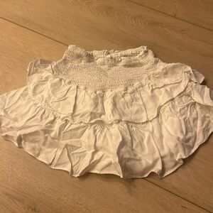white ruffle skirt